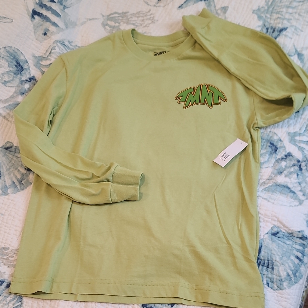 GAP Kids Light Green TMNT Long Sleeve Tee